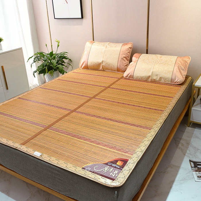 91家纺网 家纺一手货源 找家纺 2024新款双面竹席冰丝席竹凉席学生宿舍席子凉席