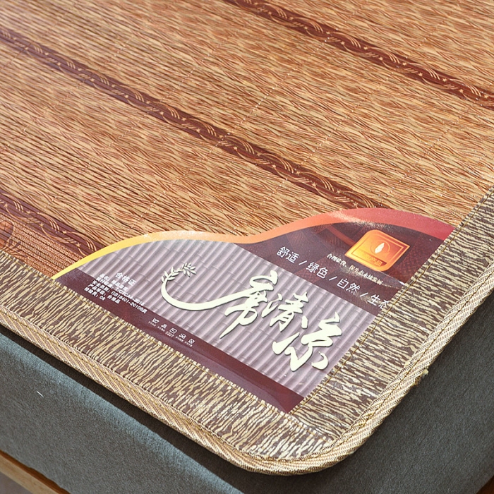 91家纺网 家纺一手货源 找家纺 2024新款双面印花竹席冰丝席竹凉席学生宿舍席子凉席