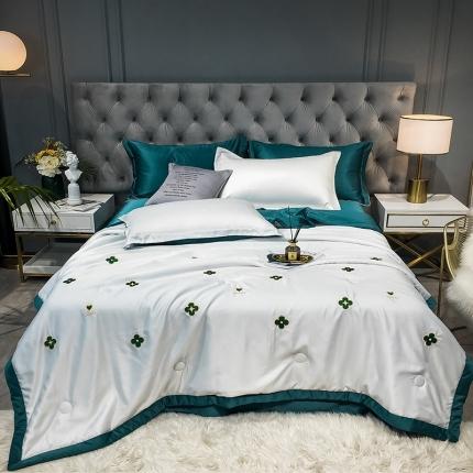 91家纺网 家纺一手货源 找家纺 （总）澳梵 2022新款莫代尔绣花夏被四件套