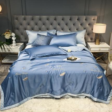 91家纺网 家纺一手货源 找家纺 （总）澳梵 2022新款莫代尔绣花夏被四件套