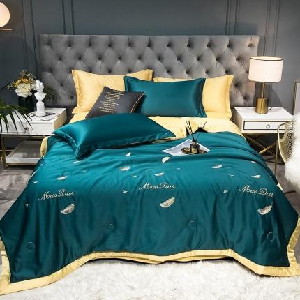 91家纺网 家纺一手货源 找家纺 （总）澳梵 2022新款莫代尔绣花夏被四件套