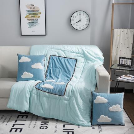 91家纺网 家纺一手货源 找家纺 （总）宝马家纺 2022意大利绒贴布绣抱枕被