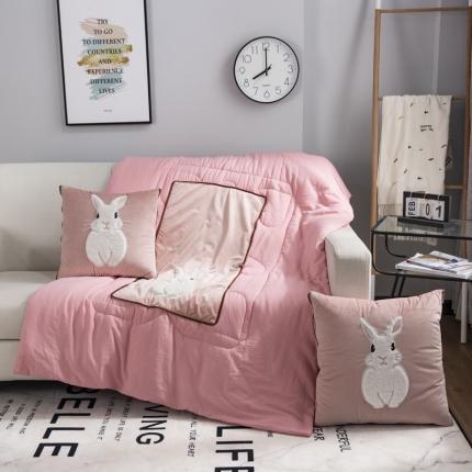 91家纺网 家纺一手货源 找家纺 （总）宝马家纺 2022意大利绒贴布绣抱枕被