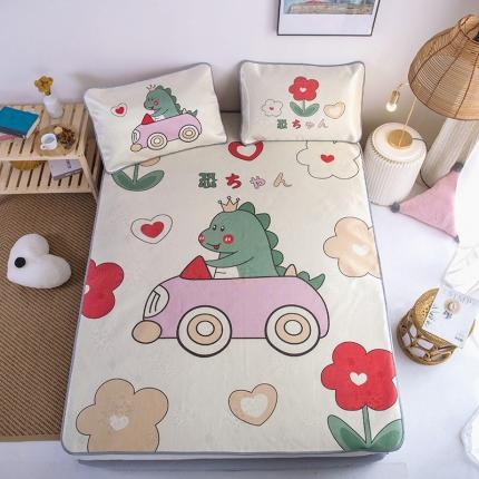 91家纺网 家纺一手货源 找家纺 总-同田家纺2023款数码大版印花卡通二次元冰丝三明治凉席