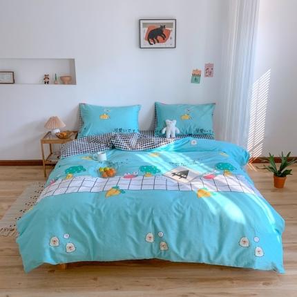 91家纺网 家纺一手货源 找家纺 （总）星期八 2020新款13070全棉四件套亲子系列