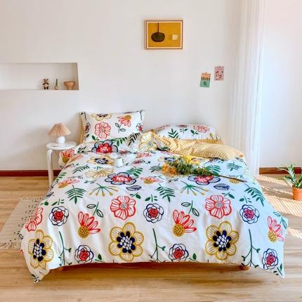 91家纺网 家纺一手货源 找家纺 （总）星期八 2020新款13070全棉四件套亲子系列