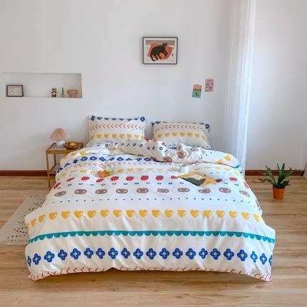 91家纺网 家纺一手货源 找家纺 （总）星期八 2020新款13070全棉四件套亲子系列