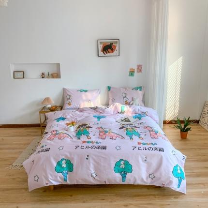 91家纺网 家纺一手货源 找家纺 （总）星期八 2020新款13070全棉四件套亲子系列