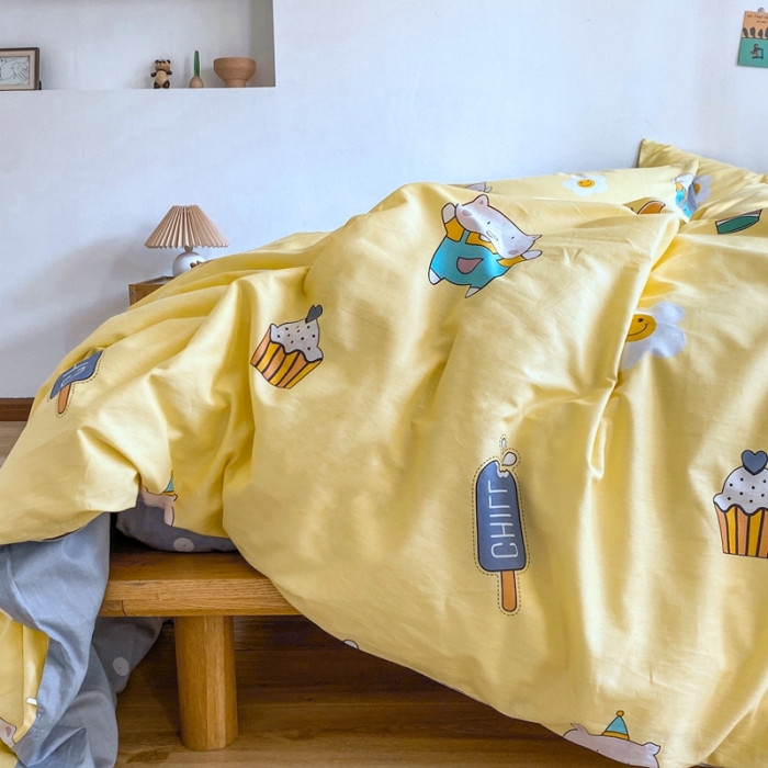 91家纺网 家纺一手货源 找家纺 （总）星期八 2020新款13070全棉四件套亲子系列