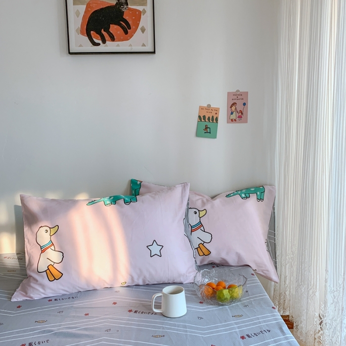 91家纺网 家纺一手货源 找家纺 星期八 2020新款13070全棉四件套亲子系列 元气少女