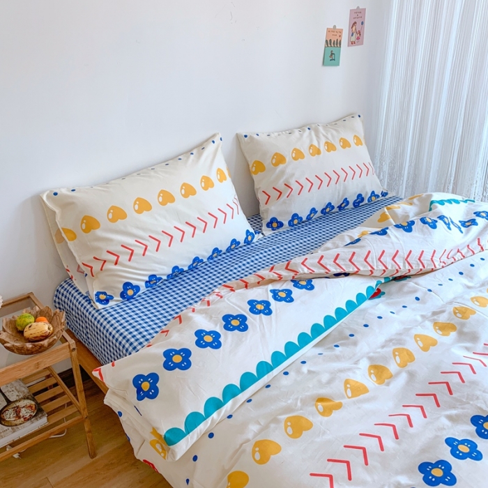 91家纺网 家纺一手货源 找家纺 星期八 2020新款13070全棉四件套亲子系列 熊宝宝