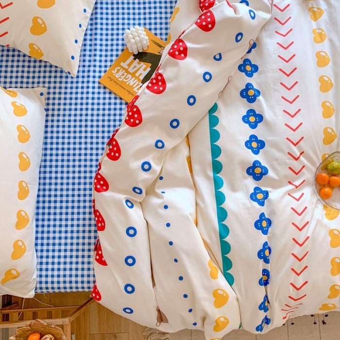 91家纺网 家纺一手货源 找家纺 星期八 2020新款13070全棉四件套亲子系列 熊宝宝