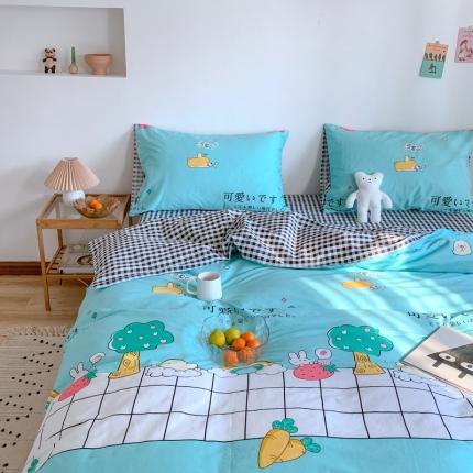 星期八 2020新款13070全棉四件套亲子系列 可爱小鸭