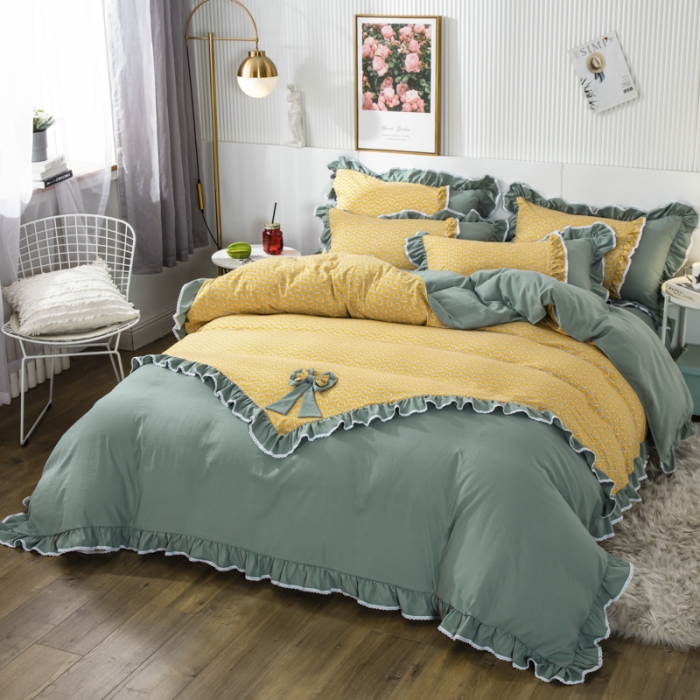 91家纺网 家纺一手货源 找家纺 兴美佳 新款网红爆款奢丝棉四件套 洛莉塔