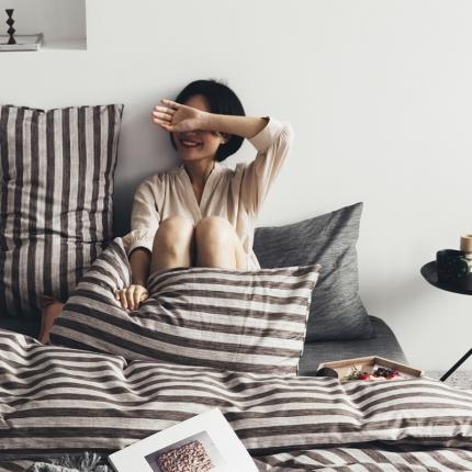 91家纺网 家纺一手货源 找家纺 捌月全棉北欧宜家系列四件套 雾都