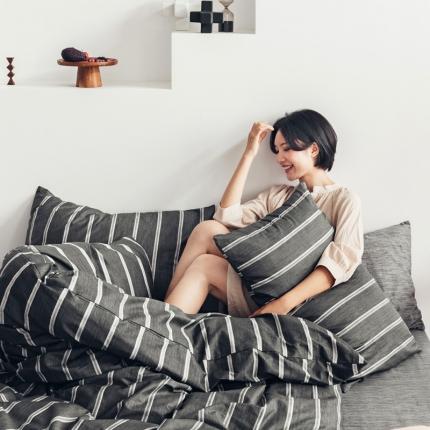 91家纺网 家纺一手货源 找家纺 捌月全棉北欧宜家系列四件套 锡兰