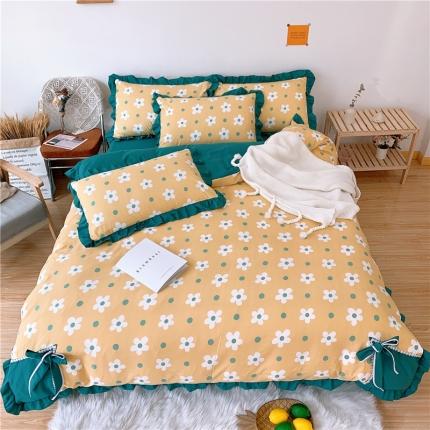 眠屿 2020新款柔眠眠四件套 花开朵朵