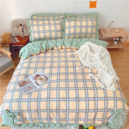 91家纺网 家纺一手货源 找家纺 眠屿 2020新款柔眠眠四件套 米兰之梦