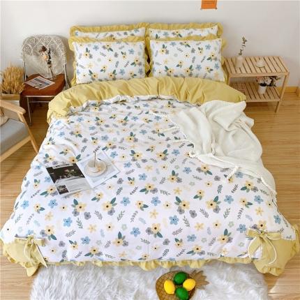 眠屿 2020新款柔眠眠四件套 浅语花影