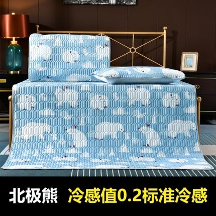 91家纺网 家纺一手货源 找家纺 美真家纺 2020新款凉席三件套 北极熊