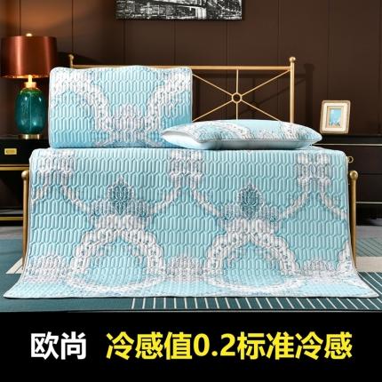 91家纺网 家纺一手货源 找家纺 美真家纺 2020新款凉席三件套 欧尚