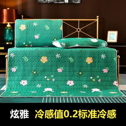 91家纺网 家纺一手货源 找家纺 美真家纺 2020新款凉席三件套 炫雅