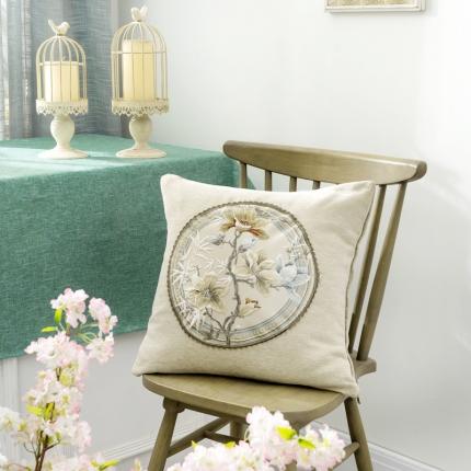 91家纺网 家纺一手货源 找家纺 希诺 2020新中式抱枕琉璃系列 琉璃-米