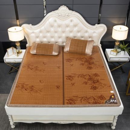 91家纺网 家纺一手货源 找家纺 雨洋家纺 2025新款竹席碳化印花席 碳化印花席