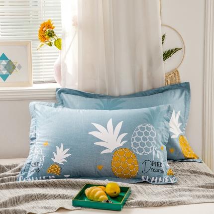 91家纺网 家纺一手货源 找家纺 总-铭成2022全棉12868小清新系列枕套48*74cm