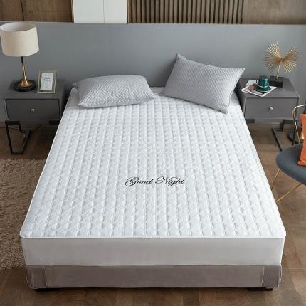 91家纺网 家纺一手货源 找家纺 喜居 2020新款全棉抗菌床笠 白色