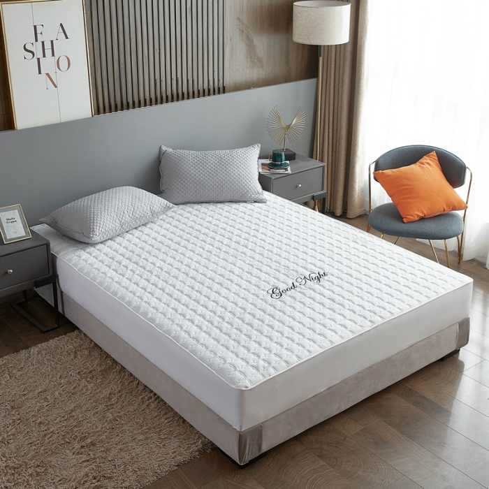 91家纺网 家纺一手货源 找家纺 喜居 2020新款全棉抗菌床笠 白色