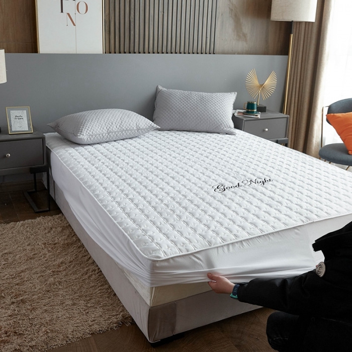 91家纺网 家纺一手货源 找家纺 喜居 2020新款全棉抗菌床笠 白色