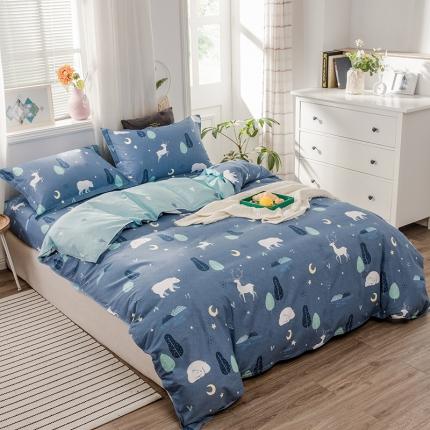 91家纺网 家纺一手货源 找家纺 （总）铭成 2022新款全棉12868小清新系列四件套