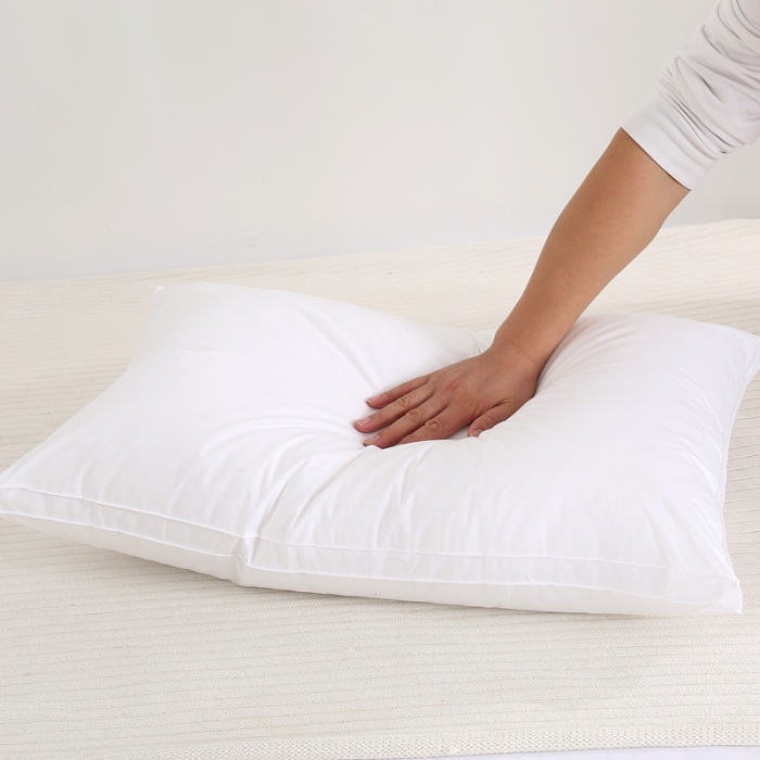 91家纺网 家纺一手货源 找家纺 锦绣万家 2020新款星级酒店羽丝绒枕芯 立体边