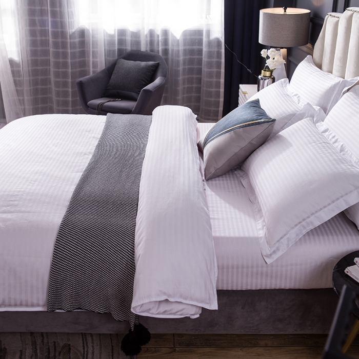 91家纺网 家纺一手货源 找家纺 （总）久典 2020新款学生单位宿舍酒店风全棉四件套