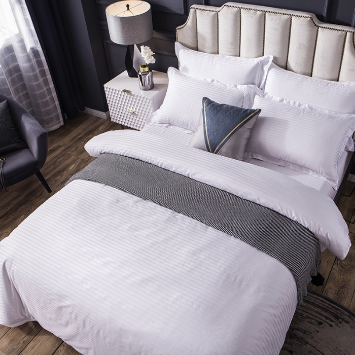 91家纺网 家纺一手货源 找家纺 （总）久典 2020新款学生单位宿舍酒店风全棉四件套