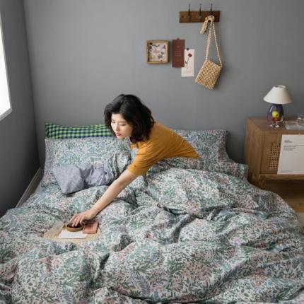 91家纺网 家纺一手货源 找家纺 希文 2020新款全棉13372印花四件套“森”系 繁星