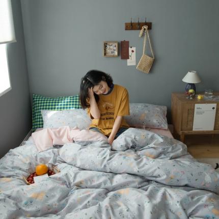 91家纺网 家纺一手货源 找家纺 希文 2020新款全棉13372印花四件套“森”系 童话精灵