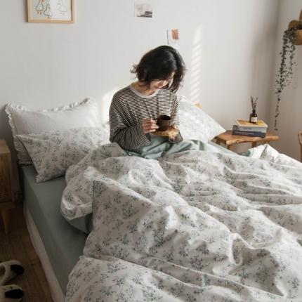 91家纺网 家纺一手货源 找家纺 希文 2020新款全棉印花四件套“田园碎花”系列 莱茵春色