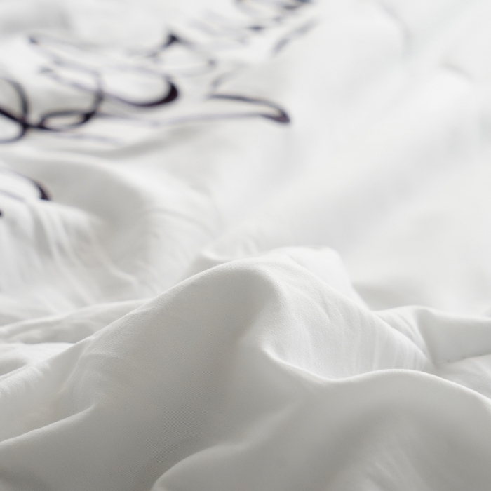 91家纺网 家纺一手货源 找家纺 骏腾家纺 2022新款水洗棉夏被四件套蕾丝绣花款美丽-本白