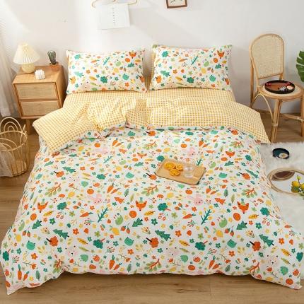 91家纺网 家纺一手货源 找家纺 （总）感遇家纺 2020新款全棉小清新卡通四件套