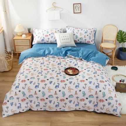 91家纺网 家纺一手货源 找家纺 （总）感遇家纺 2020新款全棉小清新卡通四件套