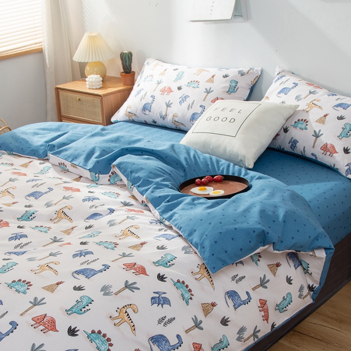 91家纺网 家纺一手货源 找家纺 （总）感遇家纺 2020新款全棉小清新卡通四件套