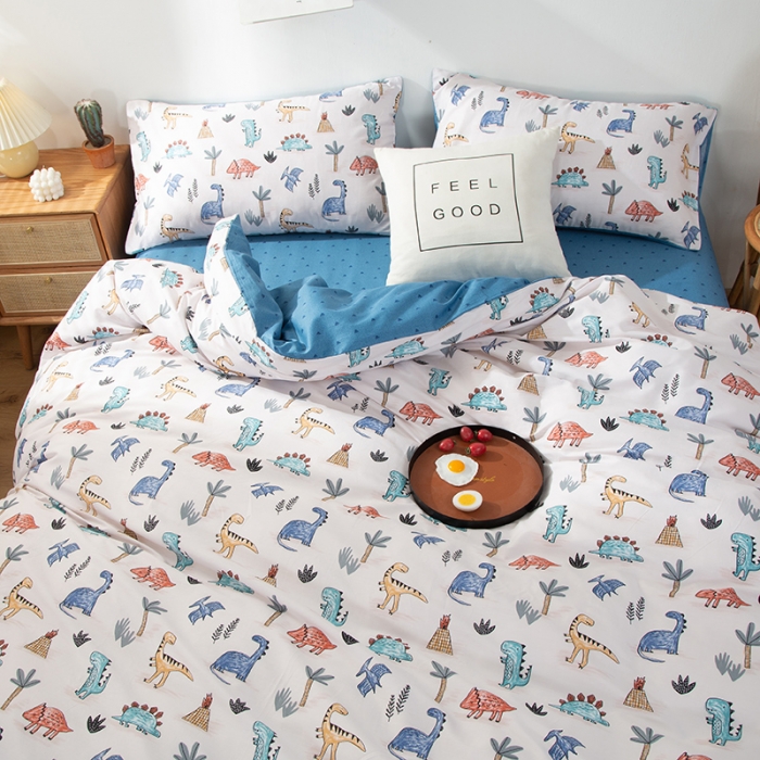 91家纺网 家纺一手货源 找家纺 （总）感遇家纺 2020新款全棉小清新卡通四件套