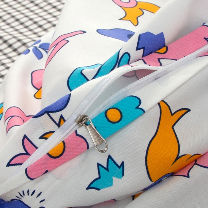 91家纺网 家纺一手货源 找家纺 感遇家纺 2020新款全棉小清新卡通四件套 可爱小鹿