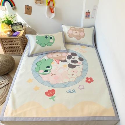 91家纺网 家纺一手货源 找家纺 时年 2020新款水洗养生凉席 好伙伴