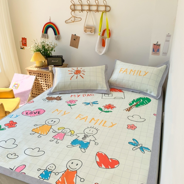 91家纺网 家纺一手货源 找家纺 （总）时年 2020新款水洗养生凉席