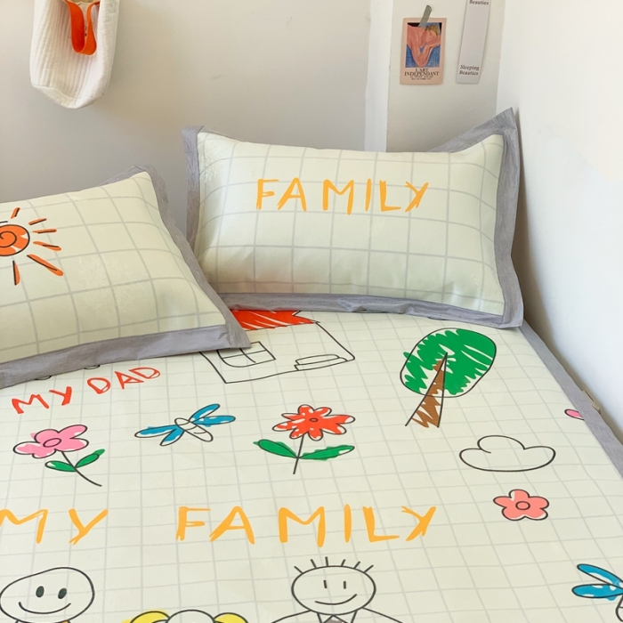 91家纺网 家纺一手货源 找家纺 时年 2020新款水洗养生凉席 大家庭