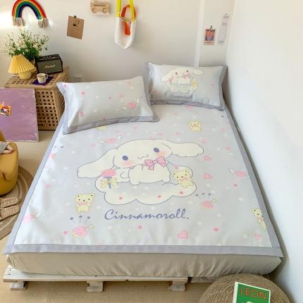 时年 2020新款水洗养生凉席 爱心狗