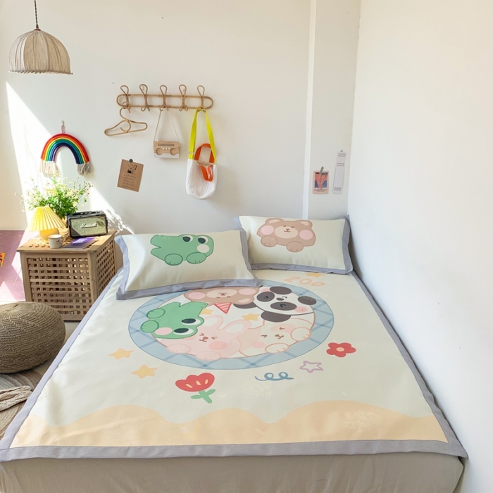 91家纺网 家纺一手货源 找家纺 时年 2020新款水洗养生凉席 好伙伴